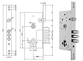Замок основной цилиндровый Zirh Kilit 252R (ДК 703 для китайских дверей)