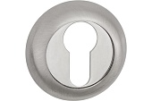 Накладка на цилиндр на круглой розетке B2B (никель матовый/хром блестящий, арт. ET AL 08)