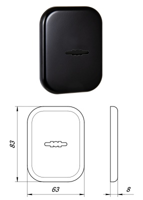 Накладка сувальдный SC 486-S SQ XL) 