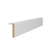 Наличник телескопический Classic Baguette ZADOOR, Полипропилен (матовый белый, 10*70*2130)
