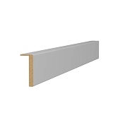 Наличник телескопический Classic Baguette ZADOOR, Полипропилен (матовый серый, 10*70*2130)